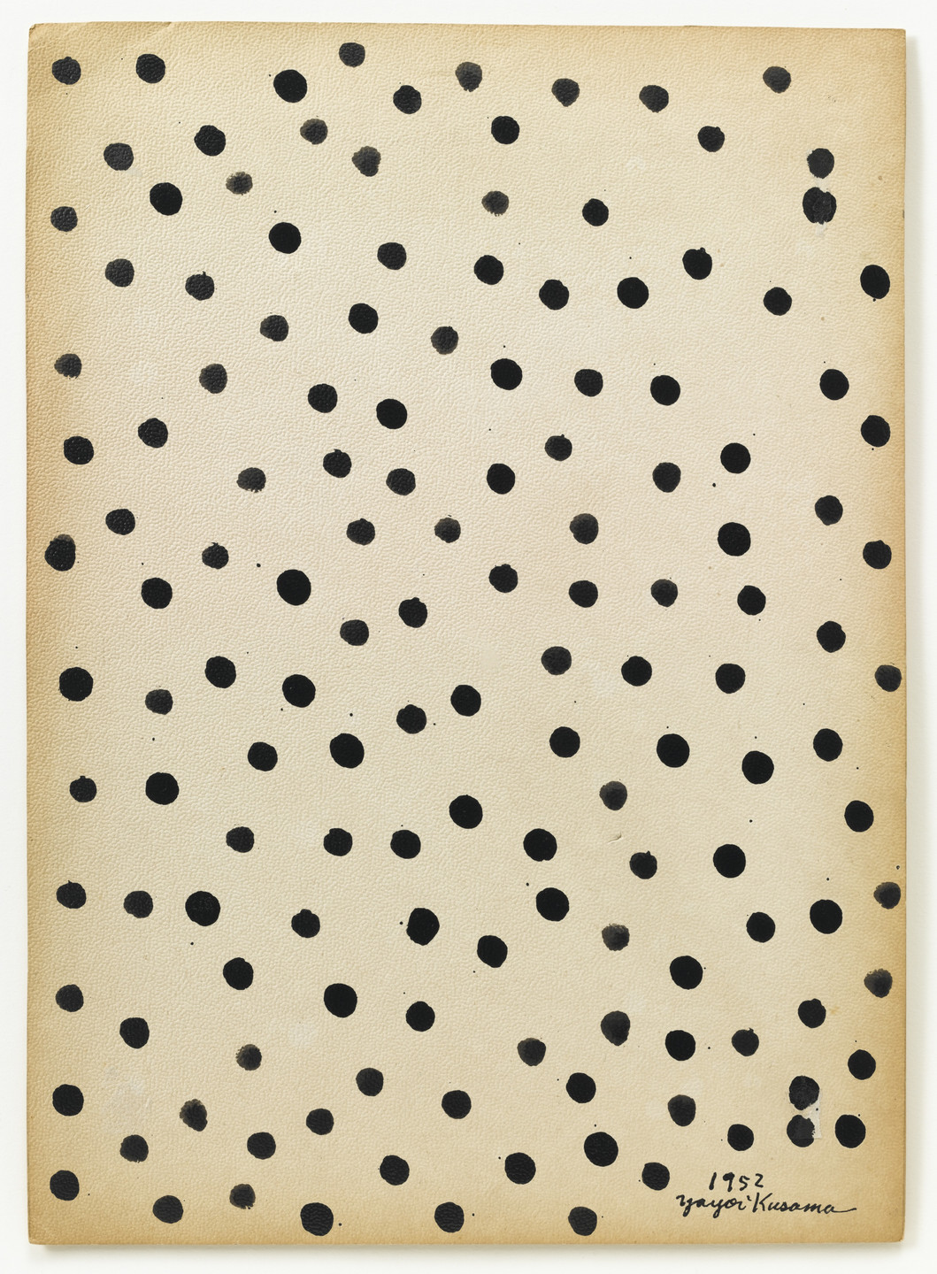 Yayoi Kusama. Accumulation. 1952. at MoMa.Ink on paperboard